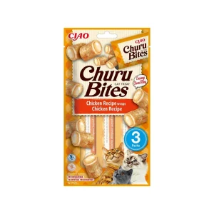 Churu Bites Frango – Snack macio com recheio cremoso para gatos