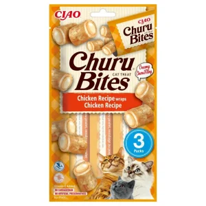 Churu Bites Snacks de frango para gatos 3X10G
