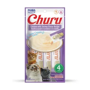 CHURU CAT RECEITA DE FRANGO COM GAMBAS 4X14 GR