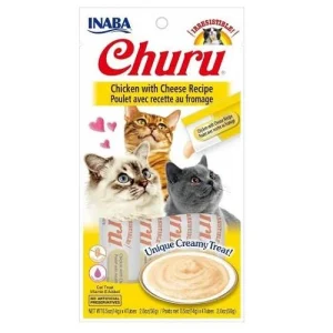 CHURU CAT RECEITA DE FRANGO COM QUIEJO E VITELA 4X14GR
