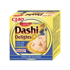 Churu Dashi Delights Frango com Atum – Alimento húmido complementar para gatos 70 g