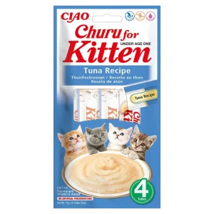 CHURU KITTEN RECEITA DE ATUM PARA GATINHOS – 4X14G