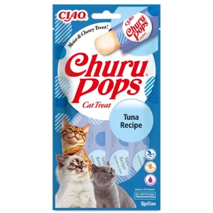 Churu Pops Snacks de atum para gatos 4X15G