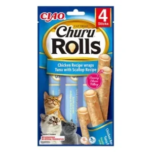 Churu Rolls Sabor Frango 4x10G