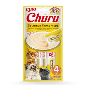 Churu Snack Cremoso de Frango com Queijo para gatos