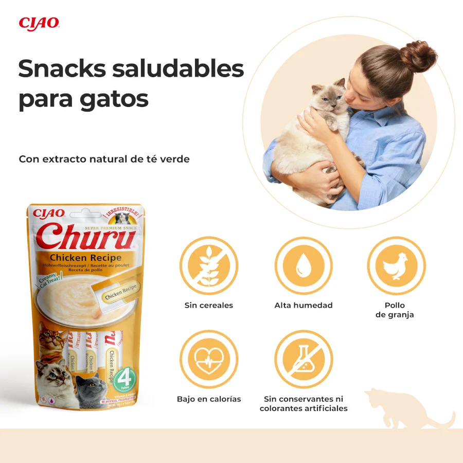 Churu Snack Cremoso de Frango para gatos - Image 2