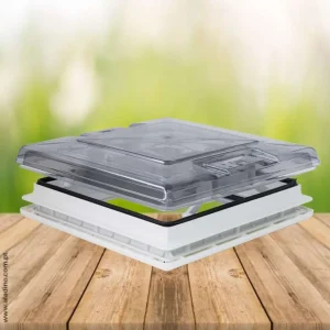 Claraboia Fiamma Vent 50 de 50×50 cm Crystal
