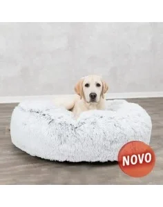 Colchão para Cães formato redondo "Harvey" (Branco/Preto)