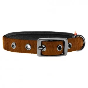 Coleira acolchoada para cães – Ferribiella – Cor do Produto: Castanho | Medidas: 45 cm/20 mm
