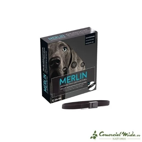 Coleira Antiparasitária CALIER Merlin 1,04 gr para cães grandes