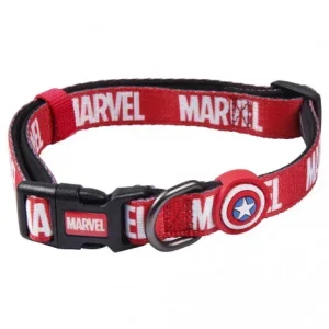 Coleira Capitão América para cão – Marvel – Tamanho: M/L