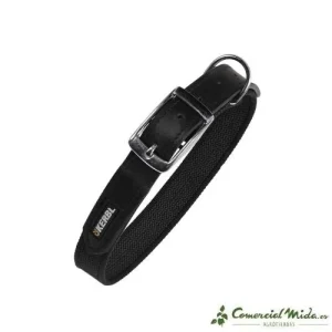 Coleira de borracha antiderrapante KERBL para cães, preta