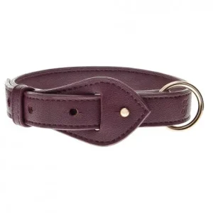 Coleira Mokka bordeaux para cães – Ferribiella – Medidas: 26-35 cm/15 mm