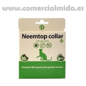 Coleira repelente NEEMTOP para todos os tipos de insetos para gatos