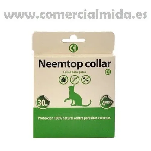 Coleira repelente NEEMTOP para todos os tipos de insetos para gatos