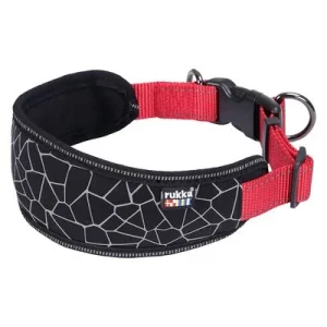 Coleira Rukka® Cube Soft, vermelho/preto