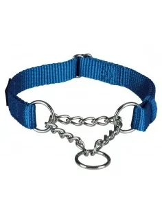 Coleira Semi-Estranguladora Premium (M-L) 35-50Cm/20Mm (Azul)