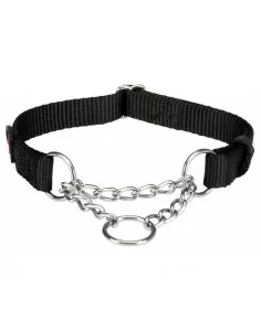 Coleira semi-estranguladora Premium (M-L) 35-50Cm/20Mm (Preto)