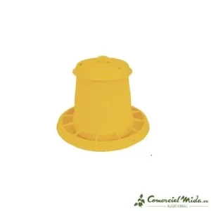 Comedouro automático amarelo KERBL para aves