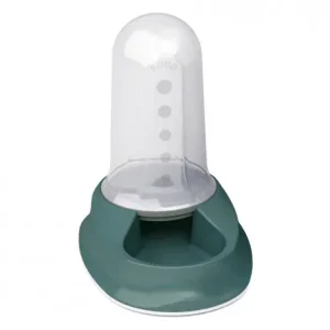 Comedouro/bebedouro self-service Chic – Stefanplast – Cor do Produto: Verde escuro | Capacidade: 800 ml