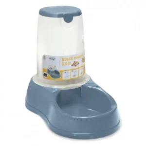 Comedouro dispensador Break Reserve para cães e gatos – Stefanplast – Cor do Produto: Azul claro | Capacidade: 6,5 L