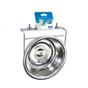 Comedouro em inox com 2 parafusos para aves – Duvo Plus – Capacidade: 1380 ml