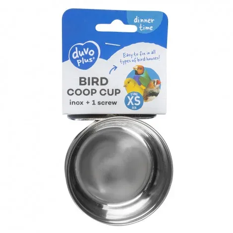 Comedouro em inox para aves – Duvo Plus – Capacidade: 210 ml