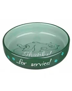 Comedouro para Gatos (verde) para Raças Focinho Curto