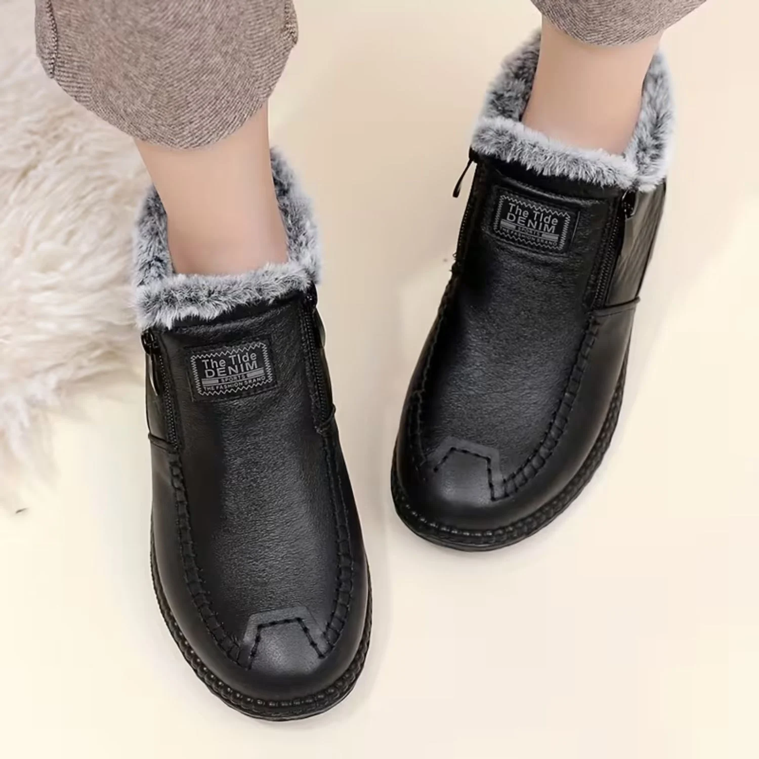 ComfyBots | Botas de pele com forro polar - Image 2