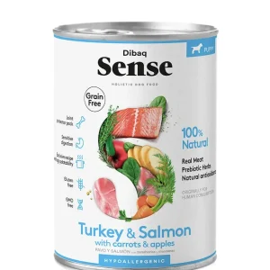 Comida húmida Dibaq Sense Grain Free Turkey & Salmon 12 x 380 g