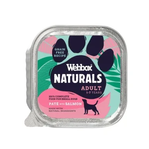 Comida Húmida Natural Para Cão Webbox Patê Com Salmão 150g