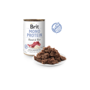 Comida húmida para cães Brit Care Dog Mono Protein Lamb & Rice Lata – 6 x 400 g