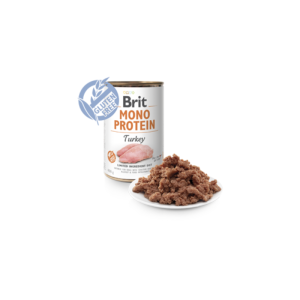 Comida húmida para cães Brit Care Dog Mono Protein Turkey Lata – 6 x 400 g