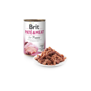 Comida húmida para cães Brit Care Dog Paté & Meat for Puppy Wet Lata – 6 x 400 g