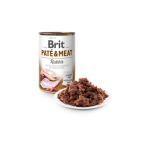 Comida húmida para cães Brit Care Dog Paté & Meat Rabbit Wet Lata – 6 x 400 g