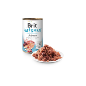 Comida húmida para cães Brit Care Dog Paté & Meat Salmon Wet Lata – 6 x 400 g