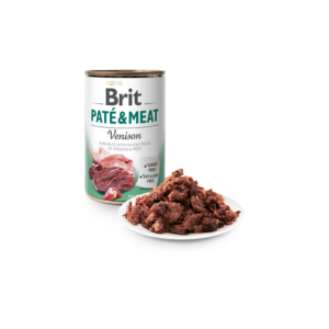 Comida húmida para cães Brit Care Dog Paté & Meat Venison Wet Lata – 6 x 400 g