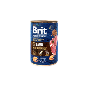 Comida húmida para cães Brit Premium by Nature Dog Lamb with Buckwheat Lata