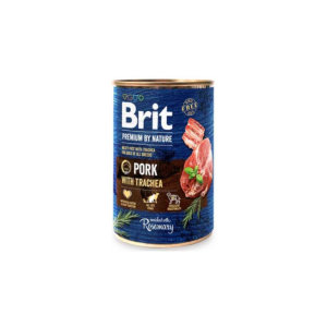 Comida húmida para cães Brit Premium by Nature Dog Pork with Trachea Lata