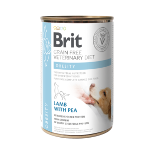 Comida húmida para cães Brit Vet Diet Dog Obesity Grain Free Lamb with Pea Lata – 6 x 400 g
