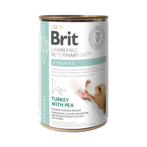 Comida húmida para cães Brit Vet Diet Dog Struvite Grain Free Turkey with Pea Lata – 6 x 400 g
