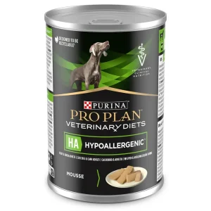 Comida húmida para cães Purina Pro Plan PVD Canine HA – Hypoallergenic Mousse Lata 12 x 400 g