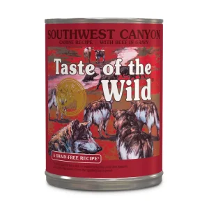 Comida húmida para cães Taste of the Wild Southwest Canyon Canine Formula Lata 12 x 390 g