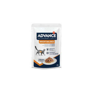 Comida húmida para gatos Advance Vet Cat Weight Balance Wet Saqueta 12 x 85 g