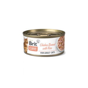 Comida húmida para gatos Brit Care Cat Chicken Breast With Rice Lata – 6 x 70 g