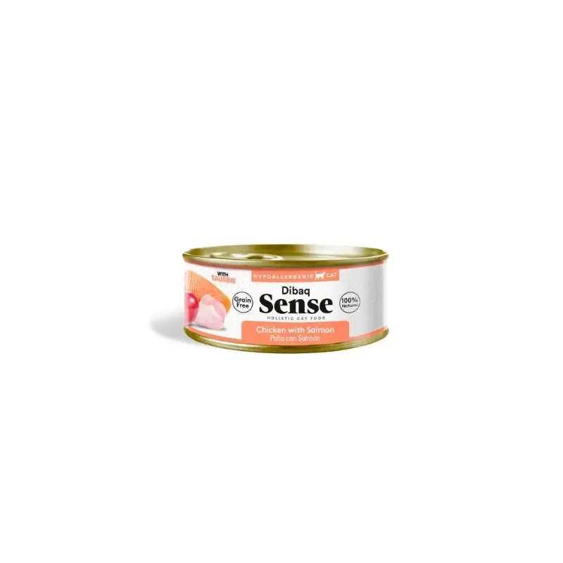 Comida húmida para gatos Dibaq Sense Cat Grain Free POLLO con SALMÓN 12 x 70 g