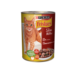 Comida húmida para gatos Friskies Gato Adulto Pedaços em molho de Carne de Vaca e Legumes 24 x 400 g
