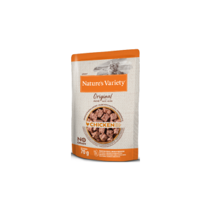 Comida húmida para gatos Natures Variety Cat Original No Grain Frango Paté – Saquetas – 12 x 70 g