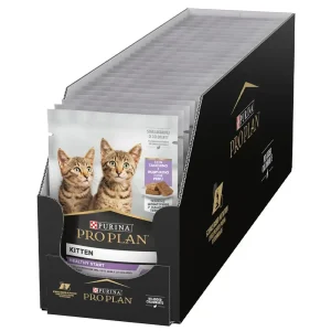 Comida húmida para gatos Pro Plan Cat Kitten with Turkey Terrine Wet – Saqueta 26 x 75 g