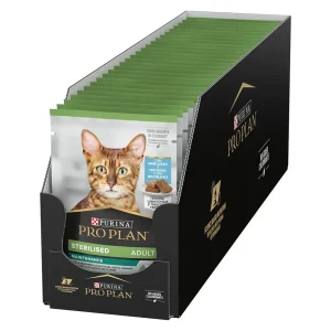 Comida húmida para gatos Pro Plan Cat Sterilised with Codfish Terrine Wet – Saqueta 26 x 75 g